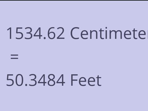 1534.62 CM TO FEET