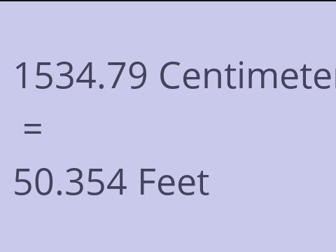 1534.79 CM TO FEET