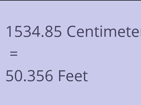 1534.85 CM TO FEET