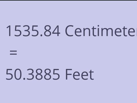 1535.84 CM TO FEET