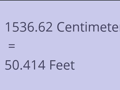 1536.62 CM TO FEET