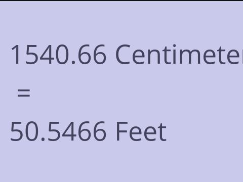 1540.66 CM TO FEET