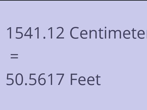 1541.12 CM TO FEET