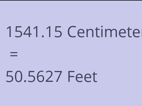 1541.15 CM TO FEET