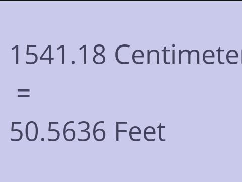 1541.18 CM TO FEET