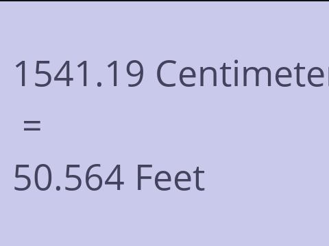 1541.19 CM TO FEET