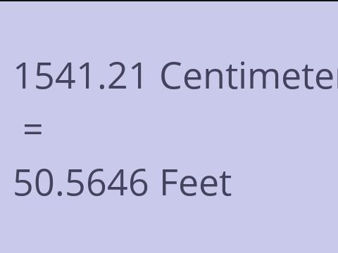 1541.21 CM TO FEET