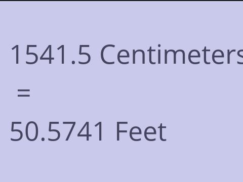 1541.5 CM TO FEET