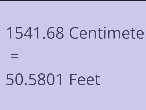 1541.68 CM TO FEET