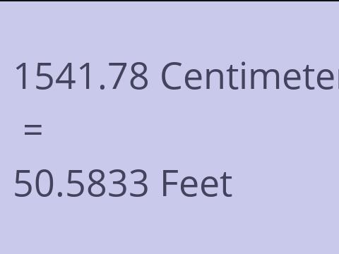 1541.78 CM TO FEET