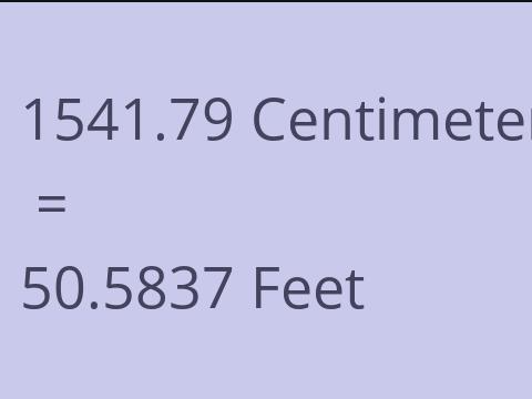 1541.79 CM TO FEET