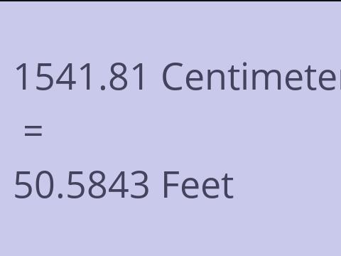 1541.81 CM TO FEET