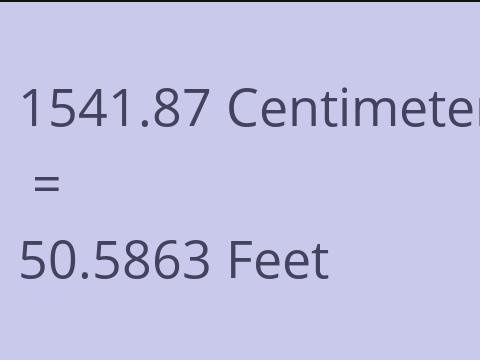 1541.87 CM TO FEET