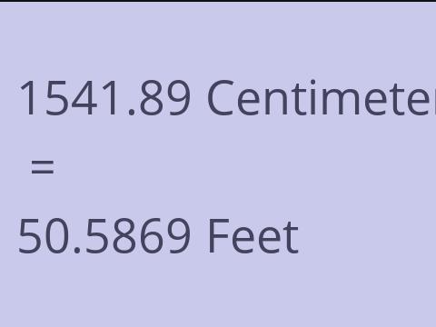 1541.89 CM TO FEET