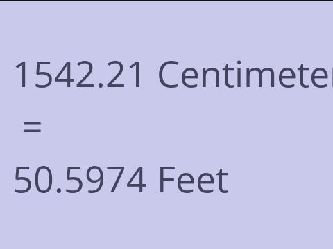 1542.21 CM TO FEET