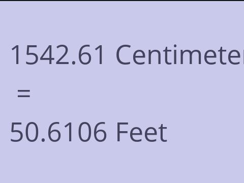 1542.61 CM TO FEET