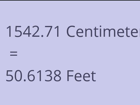 1542.71 CM TO FEET