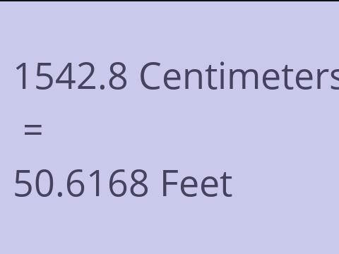 1542.8 CM TO FEET