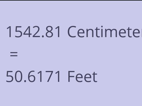 1542.81 CM TO FEET