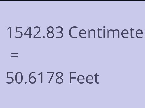 1542.83 CM TO FEET