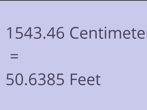 1543.46 CM TO FEET