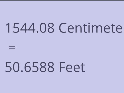 1544.08 CM TO FEET