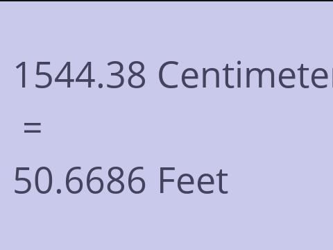 1544.38 CM TO FEET