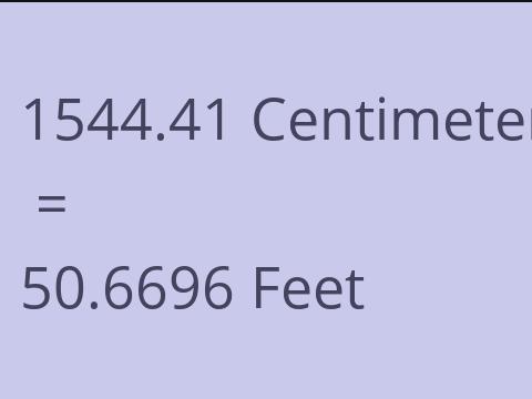 1544.41 CM TO FEET