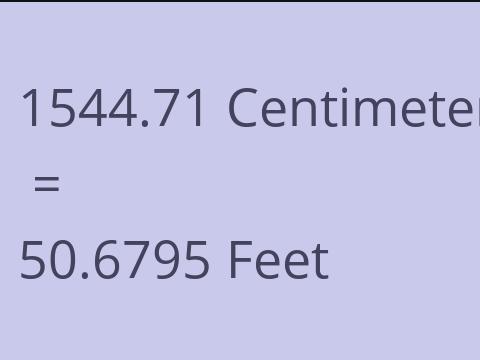 1544.71 CM TO FEET