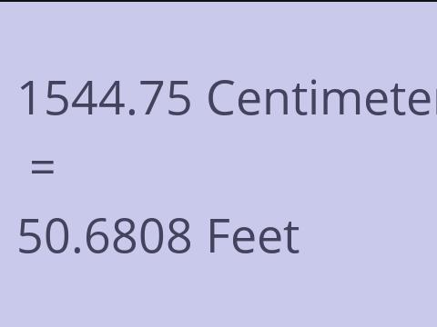 1544.75 CM TO FEET