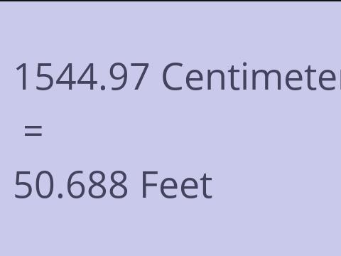 1544.97 CM TO FEET