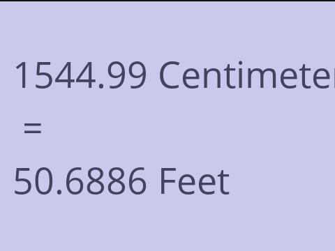 1544.99 CM TO FEET