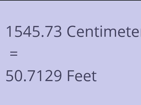 1545.73 CM TO FEET