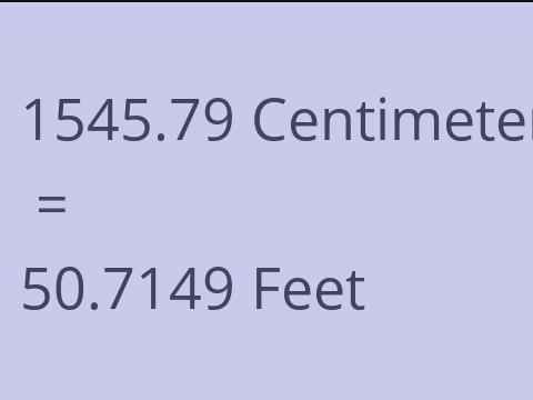 1545.79 CM TO FEET