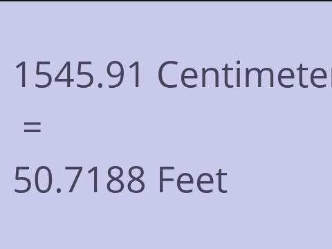 1545.91 CM TO FEET