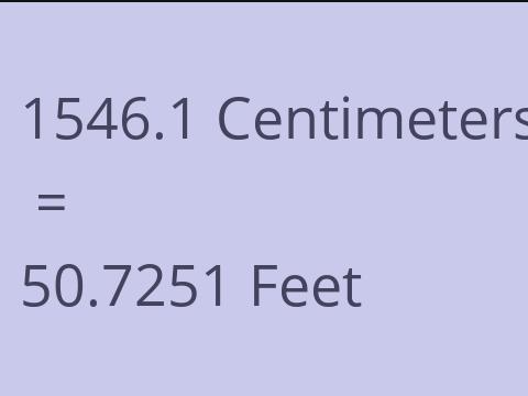 1546.1 CM TO FEET