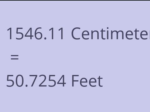 1546.11 CM TO FEET