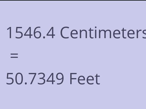 1546.4 CM TO FEET