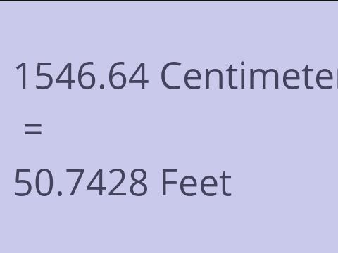 1546.64 CM TO FEET