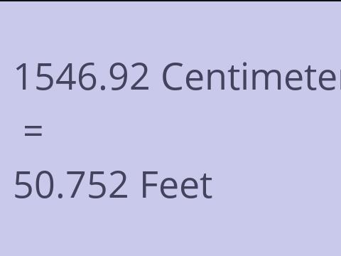 1546.92 CM TO FEET