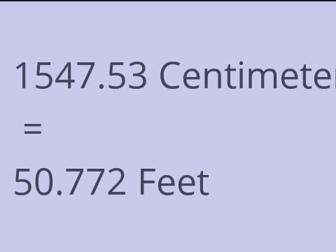 1547.53 CM TO FEET