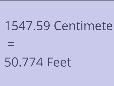 1547.59 CM TO FEET