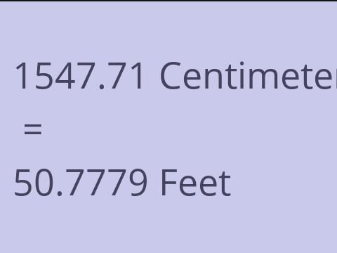 1547.71 CM TO FEET