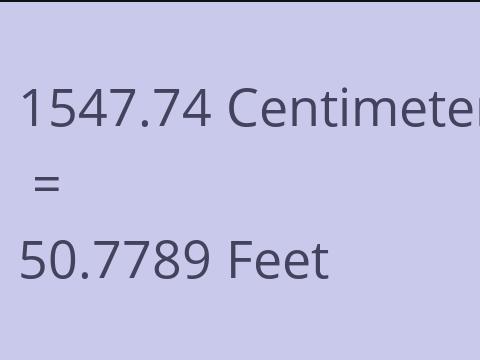 1547.74 CM TO FEET