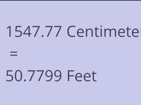 1547.77 CM TO FEET