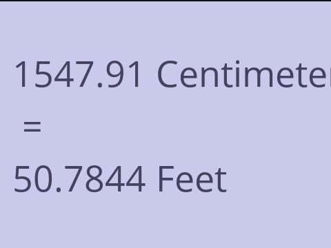 1547.91 CM TO FEET