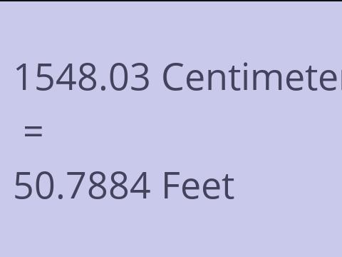 1548.03 CM TO FEET