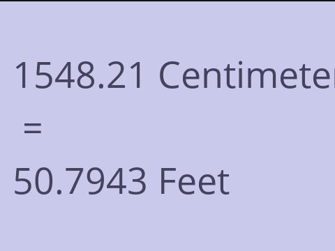 1548.21 CM TO FEET