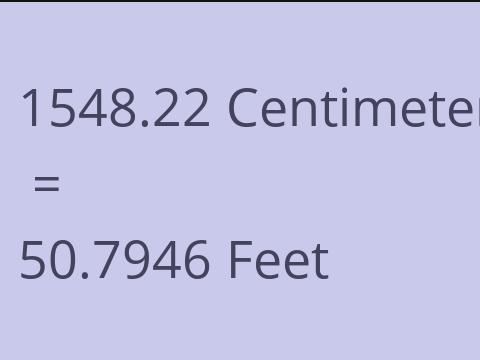 1548.22 CM TO FEET