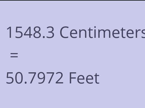 1548.3 CM TO FEET